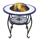 Decoratieve en warme vuurschaal voor tuin en terras - Blauw - Haarden