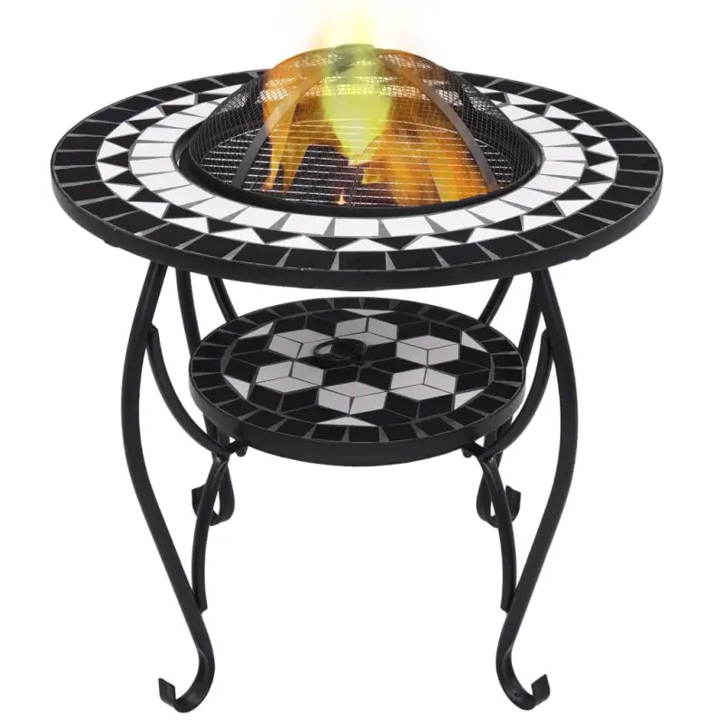 Decoratieve en warme vuurschaal voor tuin en terras - Zwart - Haarden