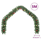 Decoratieve kerstslinger met krachtige LED’s voor feestelijke sfeer - Decoratie voor feestdagen
