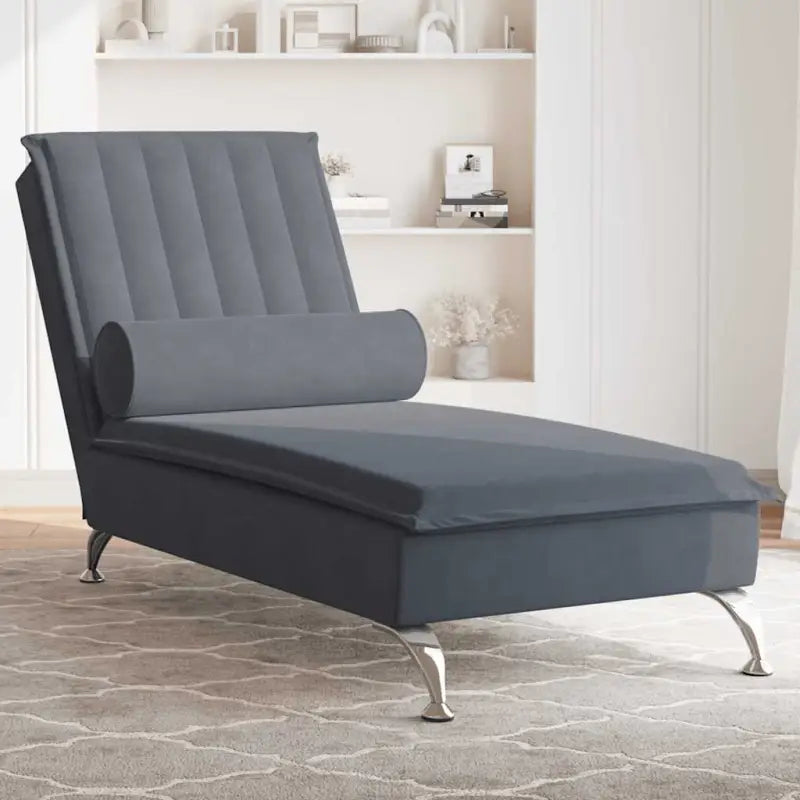 Decoratieve massage chaise longue met multiplex lattenbodem en zacht fluweel - Chaises longues