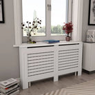 Decoratieve radiatorombouw voor meer ruimte en stijl in je woonkamer - Wit / 152 x 19 x 81.5 cm / 2 - Accessoires