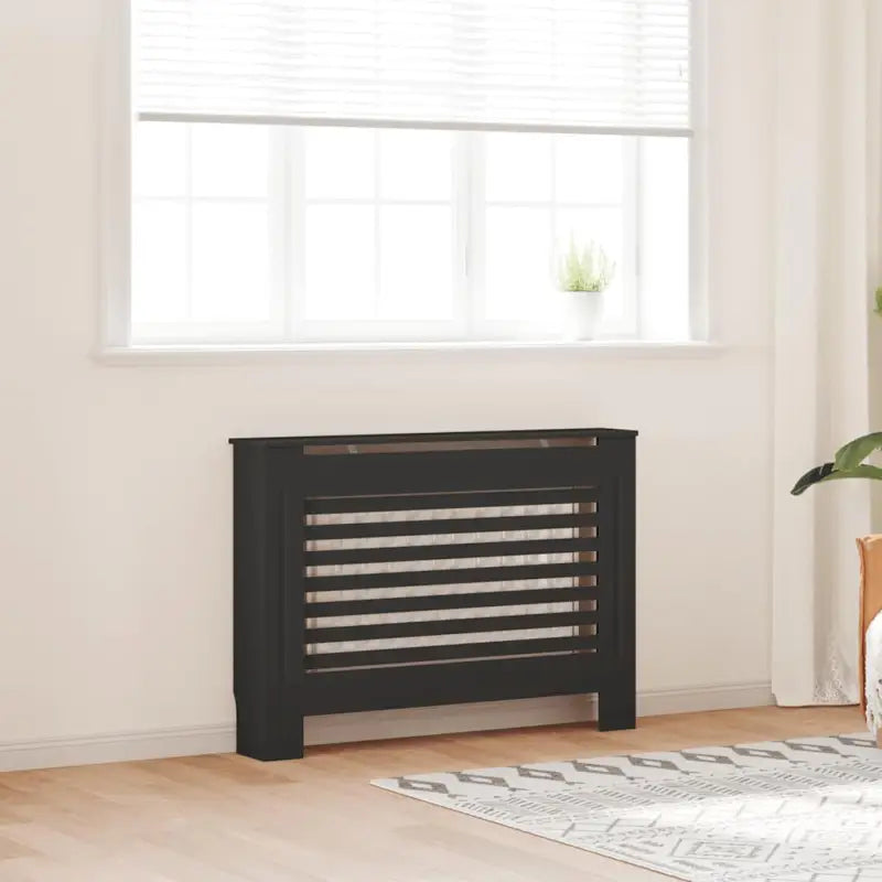 Decoratieve radiatorombouw voor meer ruimte en stijl in je woonkamer - Zwart / 112 x 19 x 81.5 cm / 1 - Accessoires