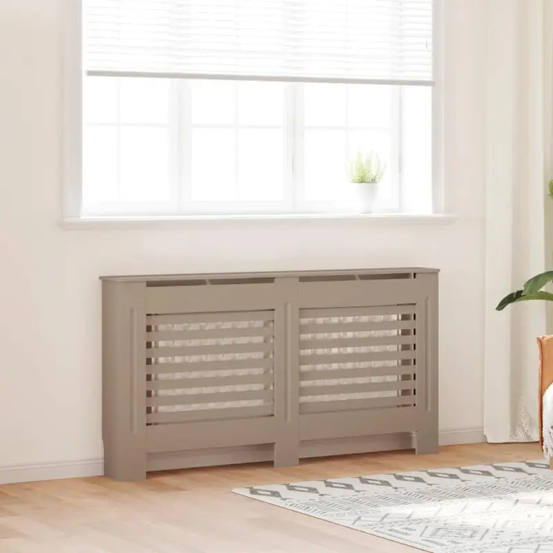 Decoratieve radiatorombouw voor meer ruimte en stijl in je woonkamer - Bruin / 152 x 19 x 81.5 cm / 1 - Accessoires