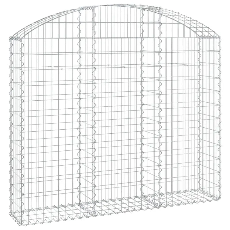 Decoratieve tuinbarrière van gegalvaniseerd ijzer met versterkte schanskorfhaken - Bloempotten & plantenbakken