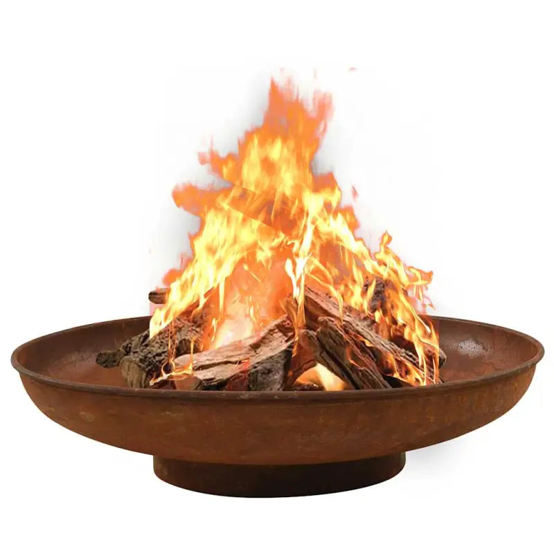 Decoratieve vuurkorf voor warmte en sfeer in je tuin of terras - Bruin / Φ 80 x 20 cm - Haarden