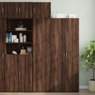 Decoratieve wandkast van bewerkt hout met duurzame en stabiele afwerking - Dressoirs & buffetkasten