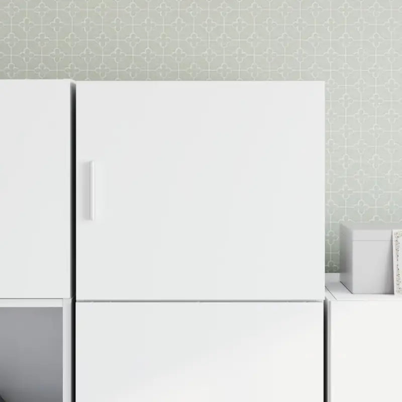 Decoratieve wandkast van bewerkt hout met duurzame en stabiele afwerking - Wit / 1 - Dressoirs & buffetkasten