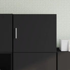 Decoratieve wandkast van bewerkt hout met duurzame en stabiele afwerking - Zwart / 1 - Dressoirs & buffetkasten