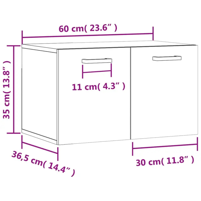 Decoratieve wandkast van bewerkt hout voor binnen en opbergruimte - Opbergkasten & lockerkasten