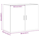 Decoratieve wandkast van bewerkt hout voor een stabiele inrichting - Dressoirs & buffetkasten