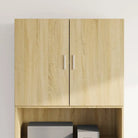 Decoratieve wandkast van bewerkt hout voor een stabiele inrichting - Sonoma eiken / 1 - Dressoirs & buffetkasten