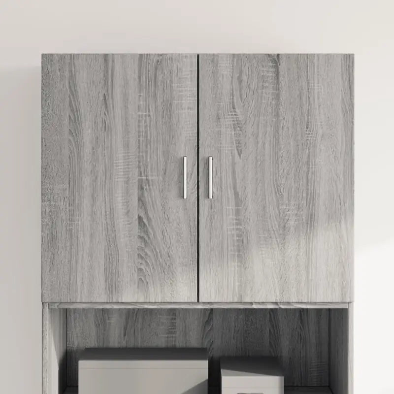 Decoratieve wandkast van bewerkt hout voor een stabiele inrichting - Grijs sonoma / 1 - Dressoirs & buffetkasten