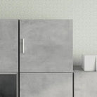 Decoratieve wandkast van bewerkt hout voor een stevige en stijlvolle uitstraling - Betongrijs / 1 - Dressoirs &