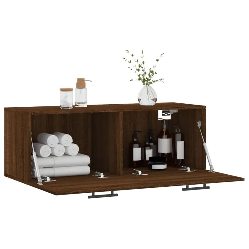 Decoratieve wandkast van bewerkt hout voor in je interieur - Opbergkasten & lockerkasten