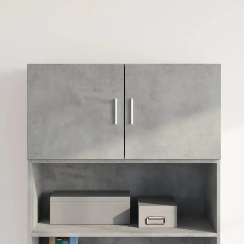Decoratieve wandkast van bewerkt hout voor in je interieur - Betongrijs / 1 - Dressoirs & buffetkasten