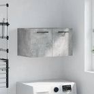 Decoratieve wandkast van bewerkt hout voor in je interieur - Betongrijs / 60 x 36.5 x 35 cm / 1 - Opbergkasten &
