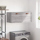 Decoratieve wandkast van bewerkt hout voor in je interieur - Grijs sonoma / 80 x 36.5 x 35 cm / 1 - Opbergkasten &