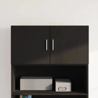 Decoratieve wandkast van bewerkt hout voor in je interieur - Zwart / 1 - Dressoirs & buffetkasten