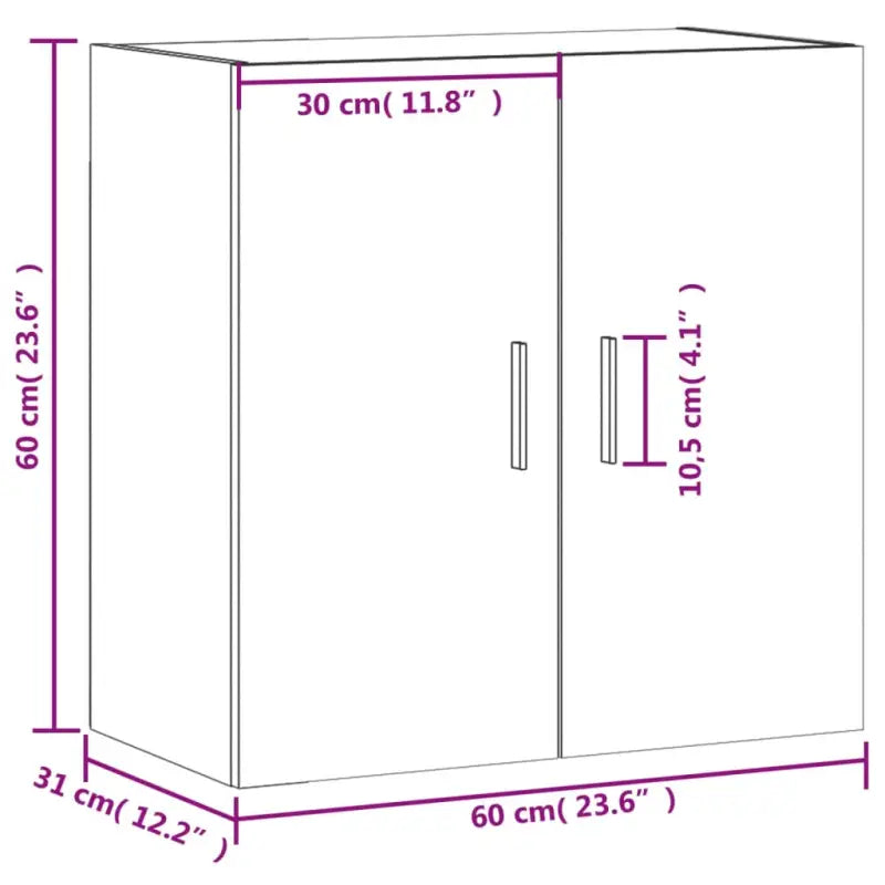 Decoratieve wandkast van bewerkt hout voor interieur en opbergruimte - Opbergkasten & lockerkasten