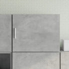 Decoratieve wandkast van bewerkt hout voor stijl en functionaliteit - Betongrijs / 1 - Dressoirs & buffetkasten