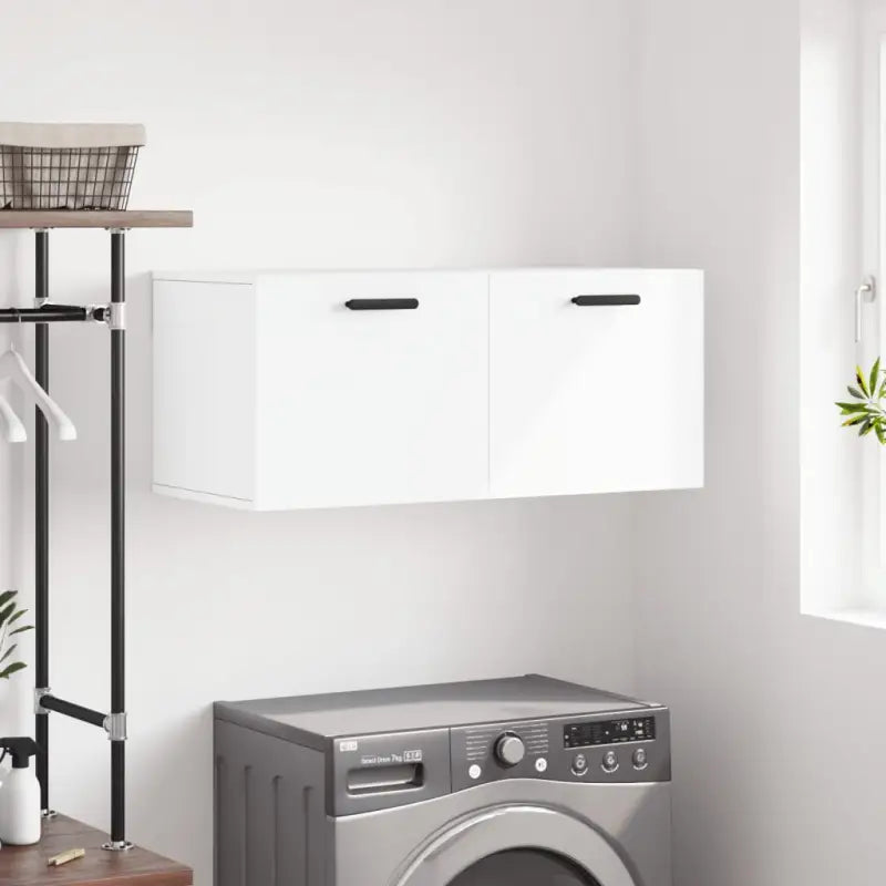 Decoreer met een wandkast van bewerkt hout voor een praktische uitstraling - Wit / 80 x 36.5 x 35 cm / 1 - Opbergkasten