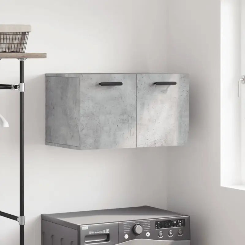 Decoreer met een wandkast van bewerkt hout voor een praktische uitstraling - Betongrijs / 60 x 36.5 x 35 cm / 1