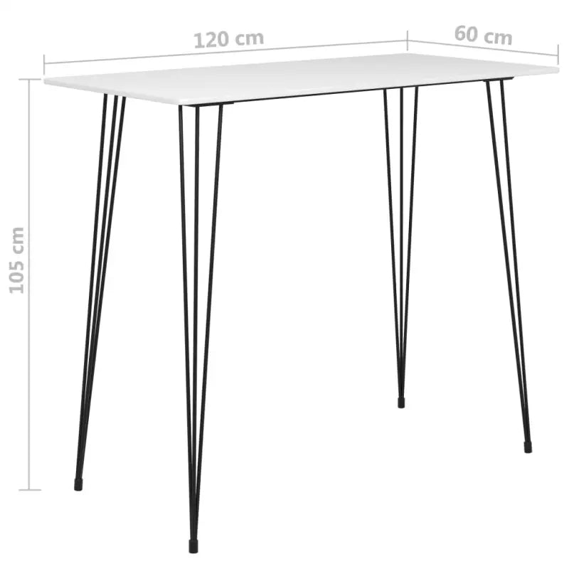 Design eettafel met MDF blad en metalen poten voor in huis - Eettafels