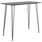 Design eettafel met MDF blad en metalen poten voor in huis - Zwart / 1 - Eettafels