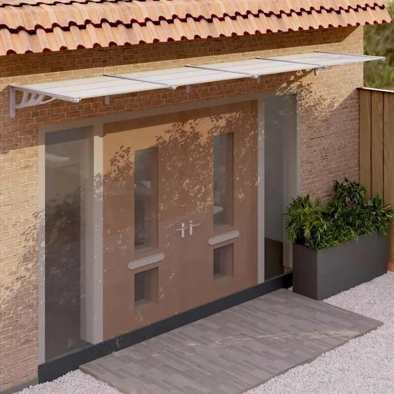 Deur luifel met eenvoudige installatie voor weerbestendig protection - 396 x 90 cm / 1 - Zonwering