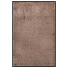 Deurmat met gedraaide heatset en velours oppervlak voor vuilcontrole - Bruin / 80 x 120 cm / 1 - Deurmatten