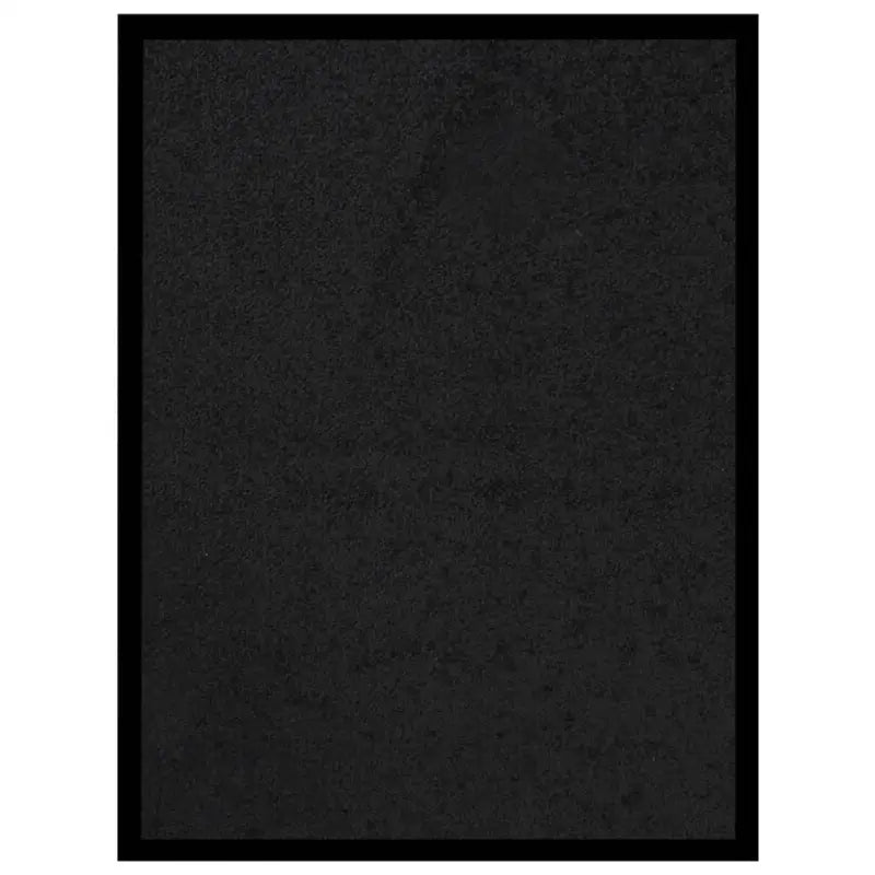 Deurmat met gedraaide heatset en velours oppervlak voor vuilcontrole - Zwart / 40 x 60 cm / 1 - Deurmatten