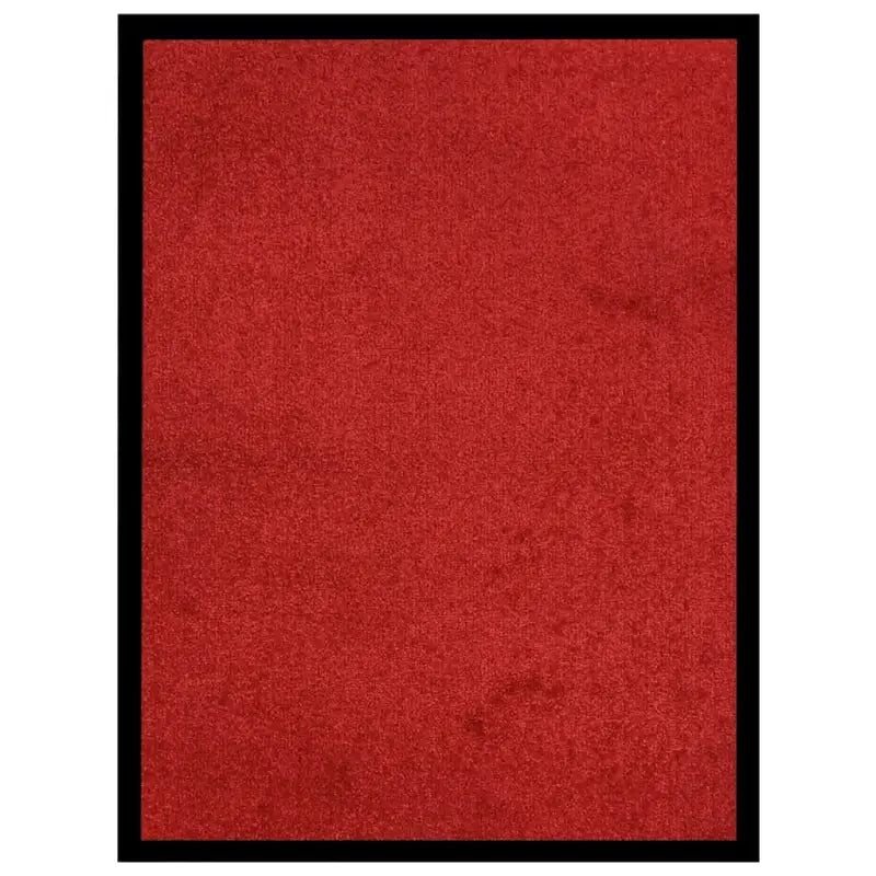 Deurmat met gedraaide heatset en velours oppervlak voor vuilcontrole - Rood / 60 x 80 cm / 1 - Deurmatten