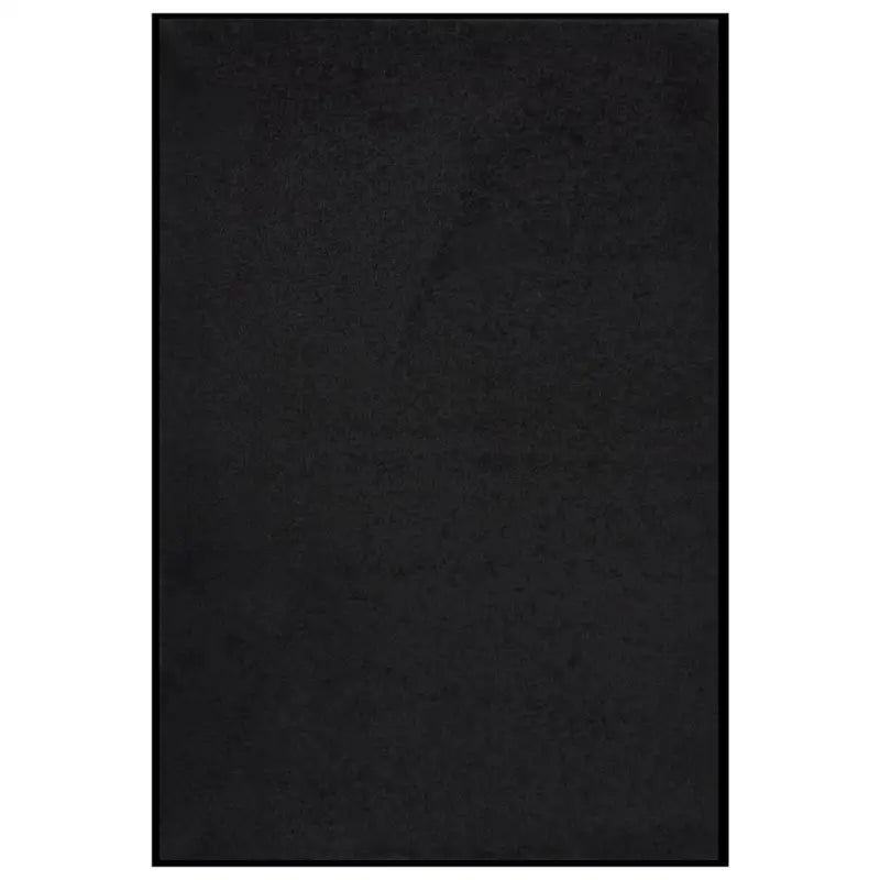Deurmat met gedraaide heatset en velours oppervlak voor vuilcontrole - Zwart / 80 x 120 cm / 1 - Deurmatten
