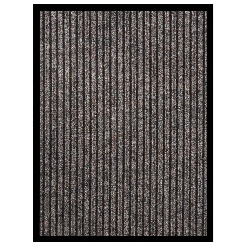 Deurmat met gestreept grijs en naaldvilt oppervlak voor vuilpreventie - Beige / 40 x 60 cm / 1 - Deurmatten