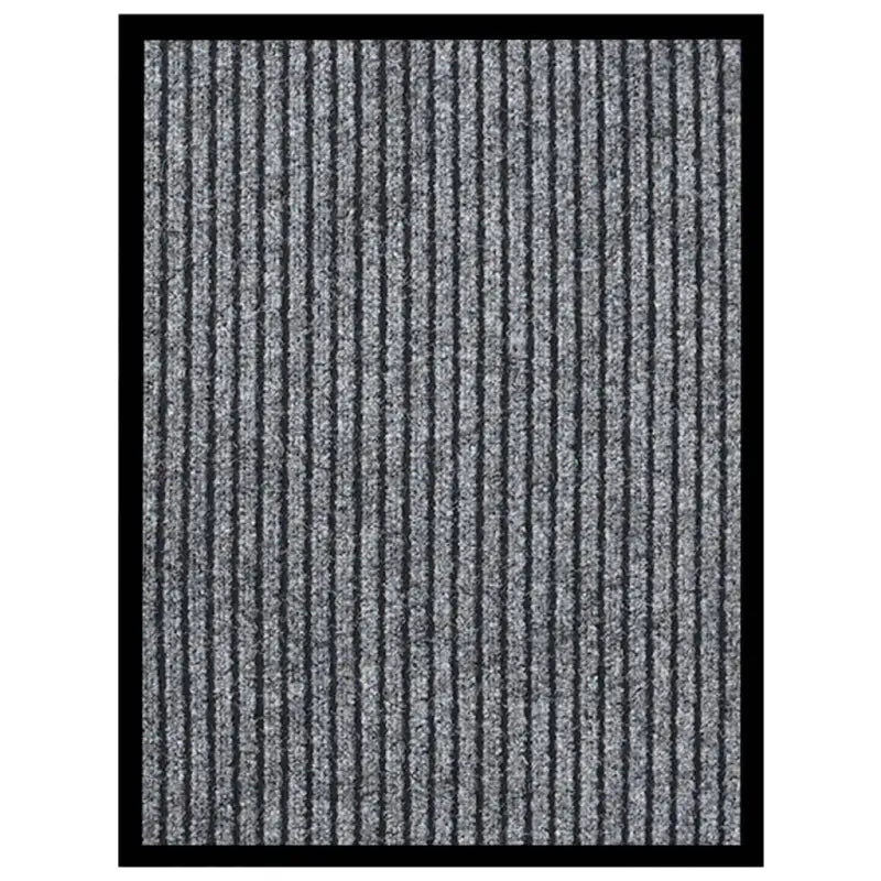 Deurmat met gestreept grijs en naaldvilt oppervlak voor vuilpreventie - Grijs / 40 x 60 cm / 1 - Deurmatten