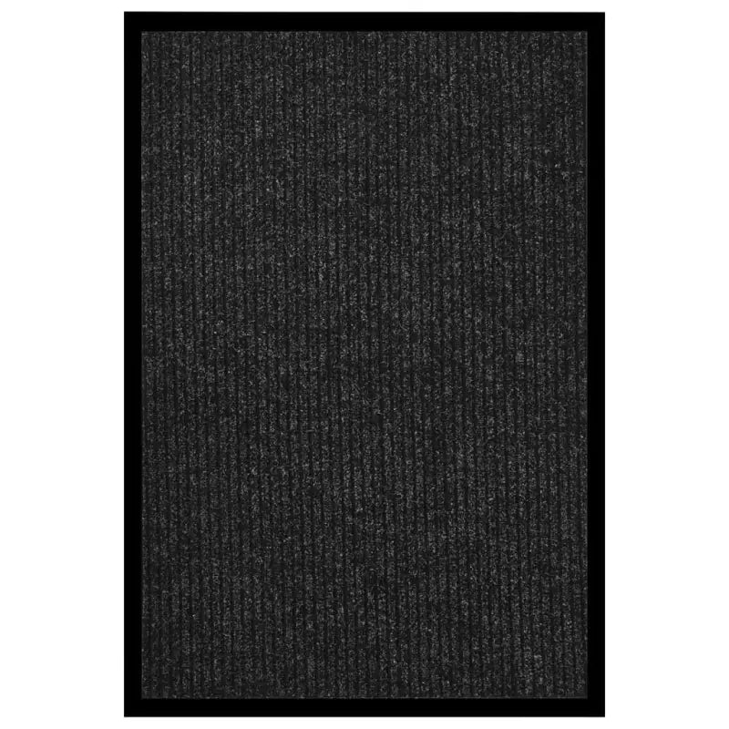 Deurmat met gestreept grijs en naaldvilt oppervlak voor vuilpreventie - Antraciet / 80 x 120 cm / 1 - Deurmatten