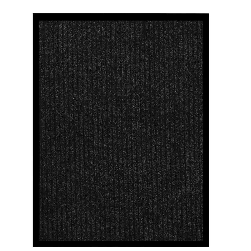 Deurmat met gestreept grijs en naaldvilt oppervlak voor vuilpreventie - Antraciet / 60 x 80 cm / 1 - Deurmatten