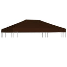 Doek voor Partytent en Prieel Waterbestendig Polyester PVC - Bruin / 3 x 4 m / 1 - Doeken voor partytenten & prieeltjes
