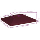 Doek voor Partytent en Prieel Waterbestendig Polyester PVC - Doeken voor partytenten & prieeltjes