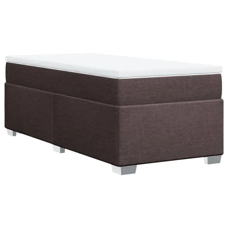 Donkerbruin boxspringbed met ademend vermogen en zachte materiaal vulling - Bedden & bedframes
