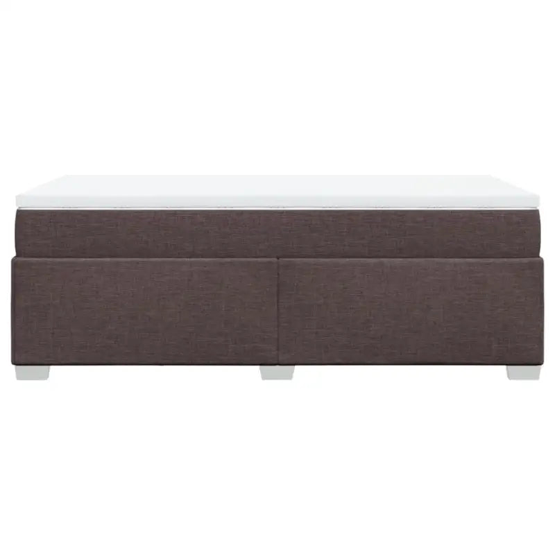 Donkerbruin boxspringbed met ademend vermogen en zachte materiaal vulling - Bedden & bedframes