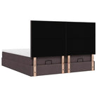 Donkerbruin ottomaans bed met ruime opbergruimte en comfort - Bedden & bedframes
