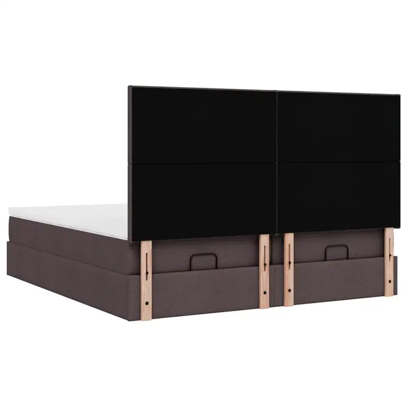 Donkerbruin ottomaans bed met ruime opbergruimte en comfort - Bedden & bedframes