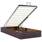 Donkerbruin ottomaans bed met ruime opbergruimte en comfort - Bedden & bedframes