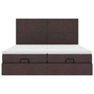 Donkerbruin ottomaans bed met ruime opbergruimte en comfort - Bedden & bedframes