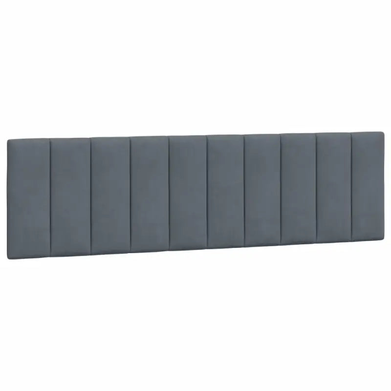 Donkergrijs bedframe met hoofdeinde en multiplex lattenbodem - Bedden & bedframes