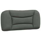 Donkergrijs bedframe met hoofdeinde en multiplex lattenbodem - Bedden & bedframes
