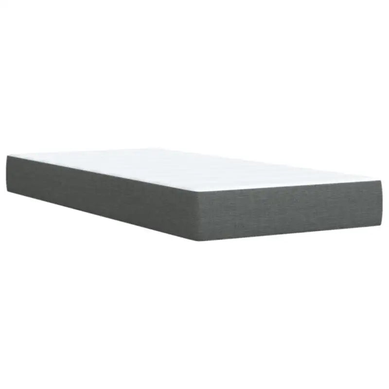 Donkergrijs boxspringbed met ademend vermogen en duurzaam polyester materiaal - Bedden & bedframes