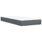 Donkergrijs boxspringbed met zacht fluweel en comfortabel vulling - Bedden & bedframes