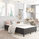Donkergrijs materiaal bedframe met elegant ontwerp en duurzame constructie - Bedden & bedframes